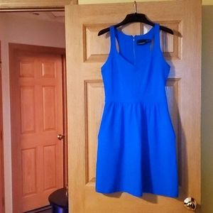 Cynthia Rowley Cobalt Fit & Flare Dress Size M *with POCKETS* 😄